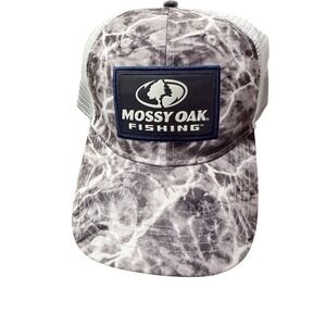 Mossy Oak Fishing Camo Mesh Trucker Hat One Size Fits Most